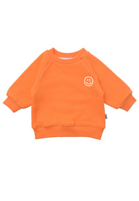 Sweatshirt in orange "smily"