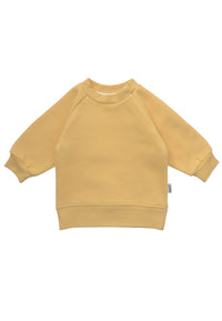 Sweatshirt in gelb für Baby und Kinder.