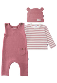 Ribstrick Set in rosenholz, 3-teilig