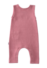 Rückansicht Jumpsuit rosenholz