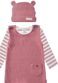 Ribstrick Set in rosenholz, 3-teilig