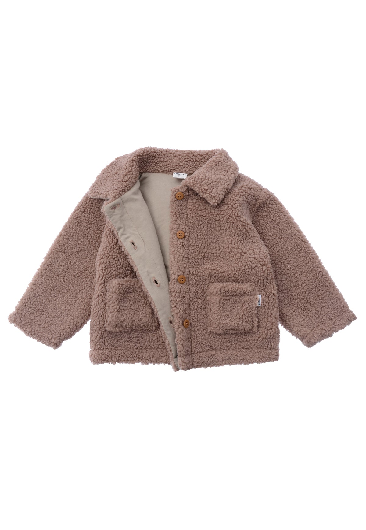 Lässige Details, wie Knöpfe, aufgesetzte Tascshen und der hübsche Kragen machen die Jacke zu einem Must-Have Teil für den Herbst.