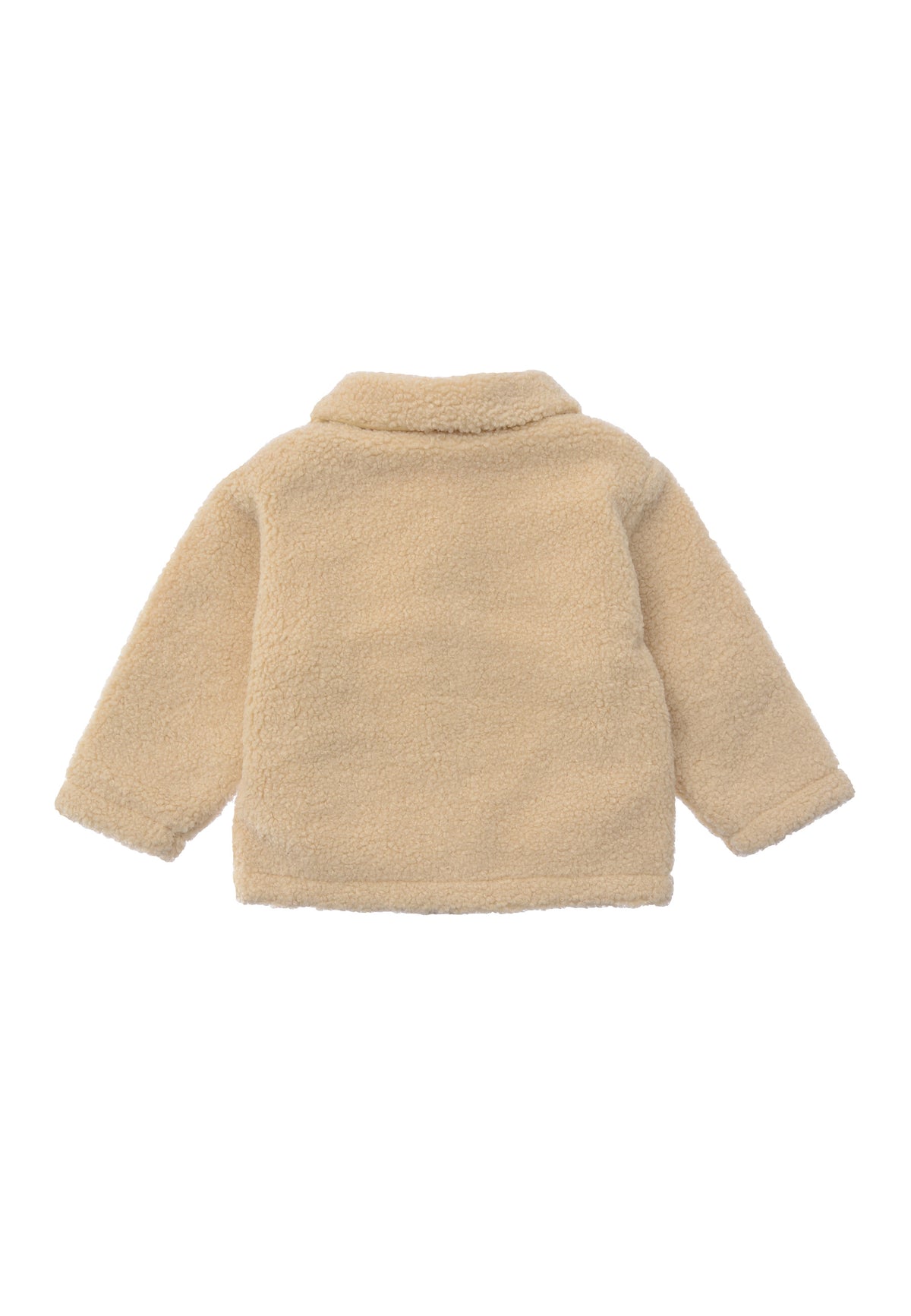 Rückseite der lässigen Bouclèfleece Jacke.