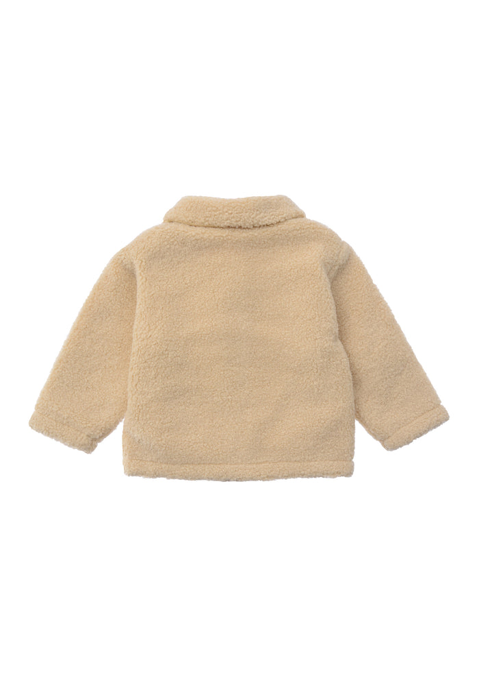 Rückseite der lässigen Bouclèfleece Jacke.