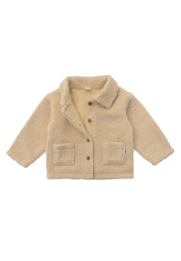 Detailansicht der Fleece Jacke mit passender Futterfarbe.