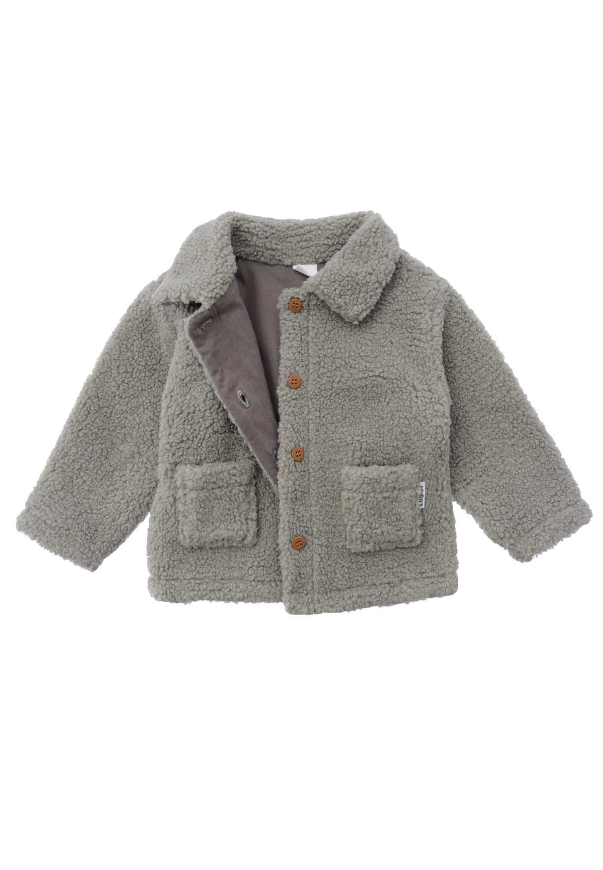 Detailansicht der hübschen Jacke mit farblich passendem Innenfutter.