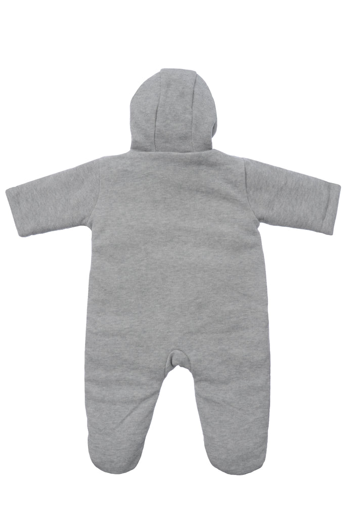 Wattierter Rib Overall in grau melange