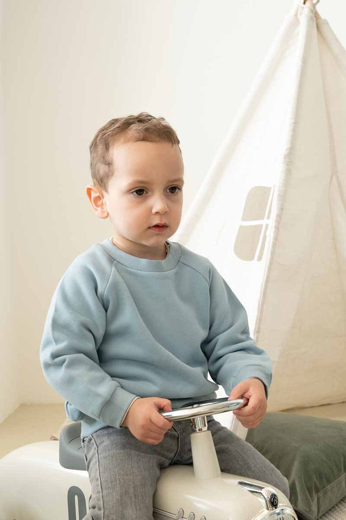 Sweatshirt in hellblau