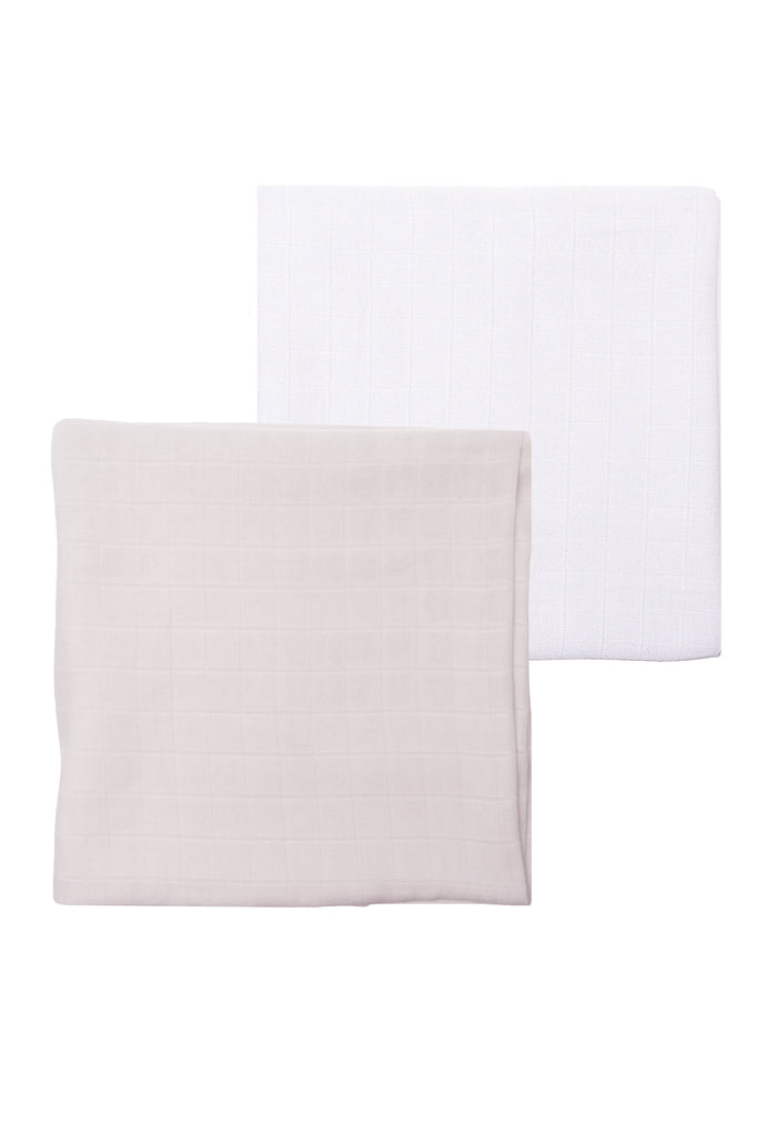Doppelpack Premium Musselintücher in 80x80cm.