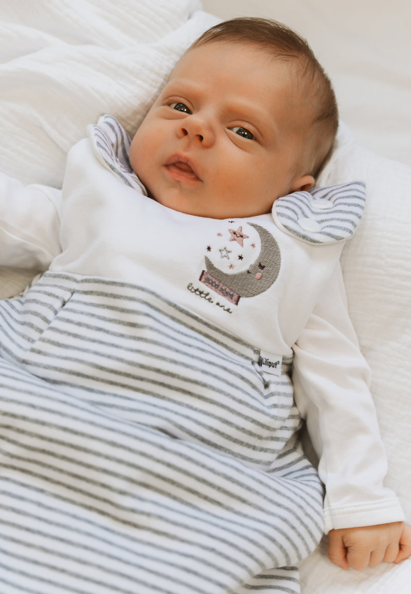 Babyschlafsack Liliput gestreifter Grau-weiß Liliput – von
