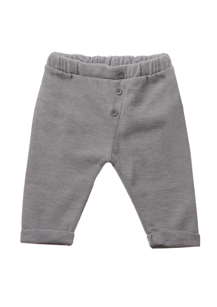 Rib-Strick-Set in grau, 5-teilig
