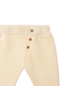 Detailfoto Ribstrickhose in ecru