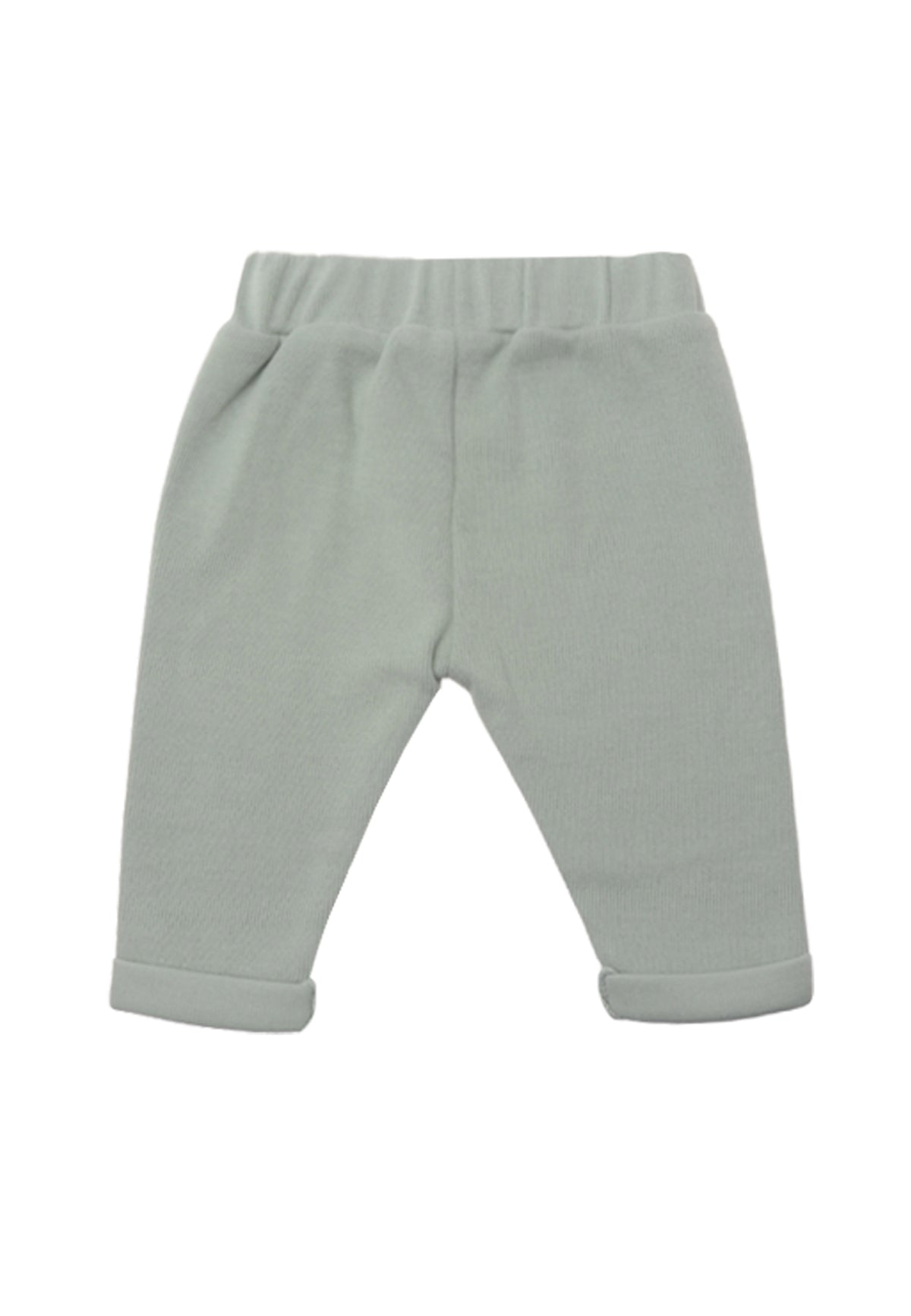 Rückseite Ribstrick Hose mit weichem Bündchen