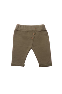 Rib-Strick-Set mit Hose in olive, 5-teilig