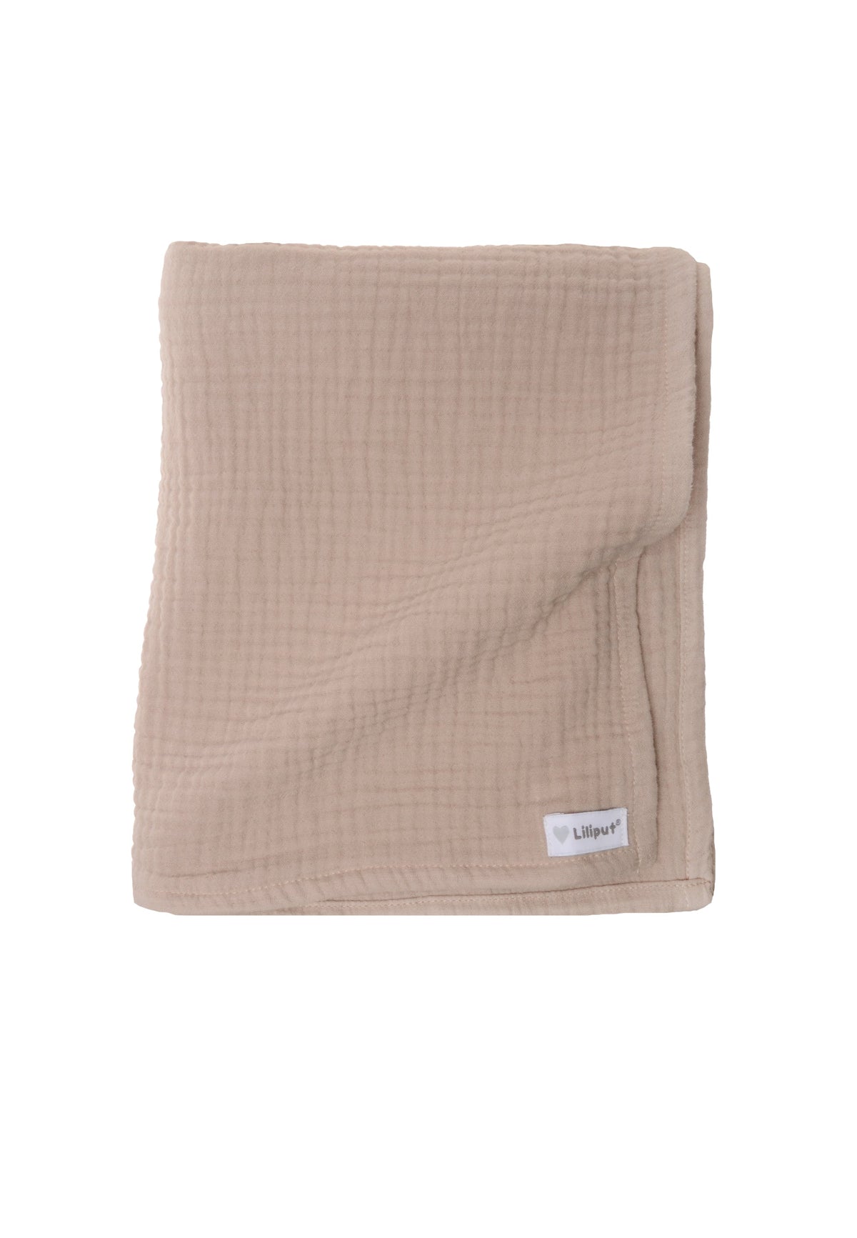 Musselindecke braun 120x85cm