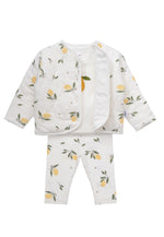 3-teiliges Kinderset Little Lemon – Jacke, Shirt & Leggings mit Zitronenprint