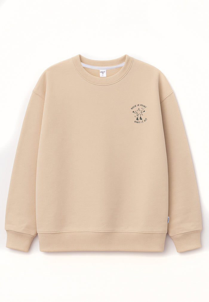 Erwachsenen Sweatshirt No Sleep Club beige