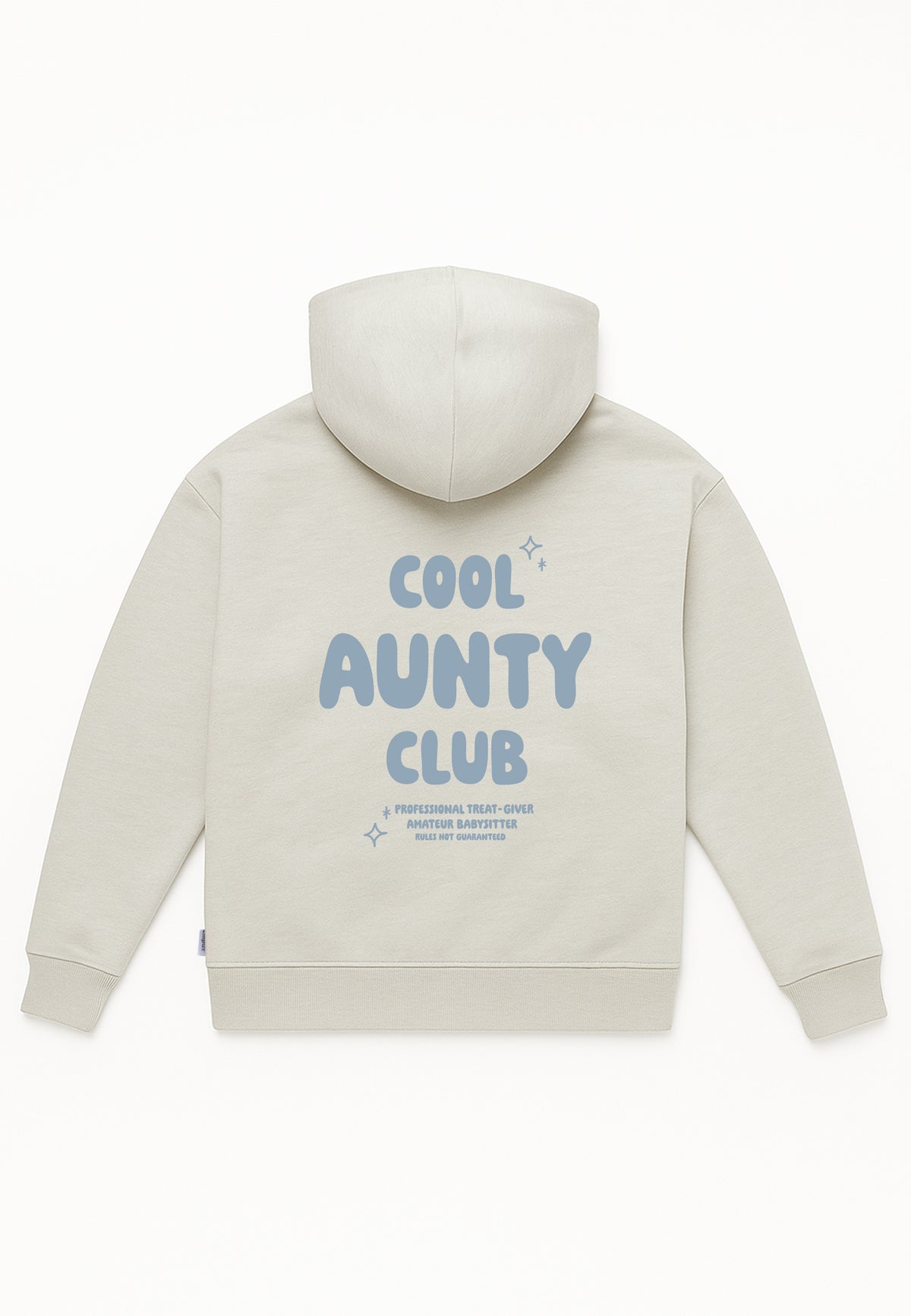 Erwachsenen Hoodie Cool Aunty Club hellblau