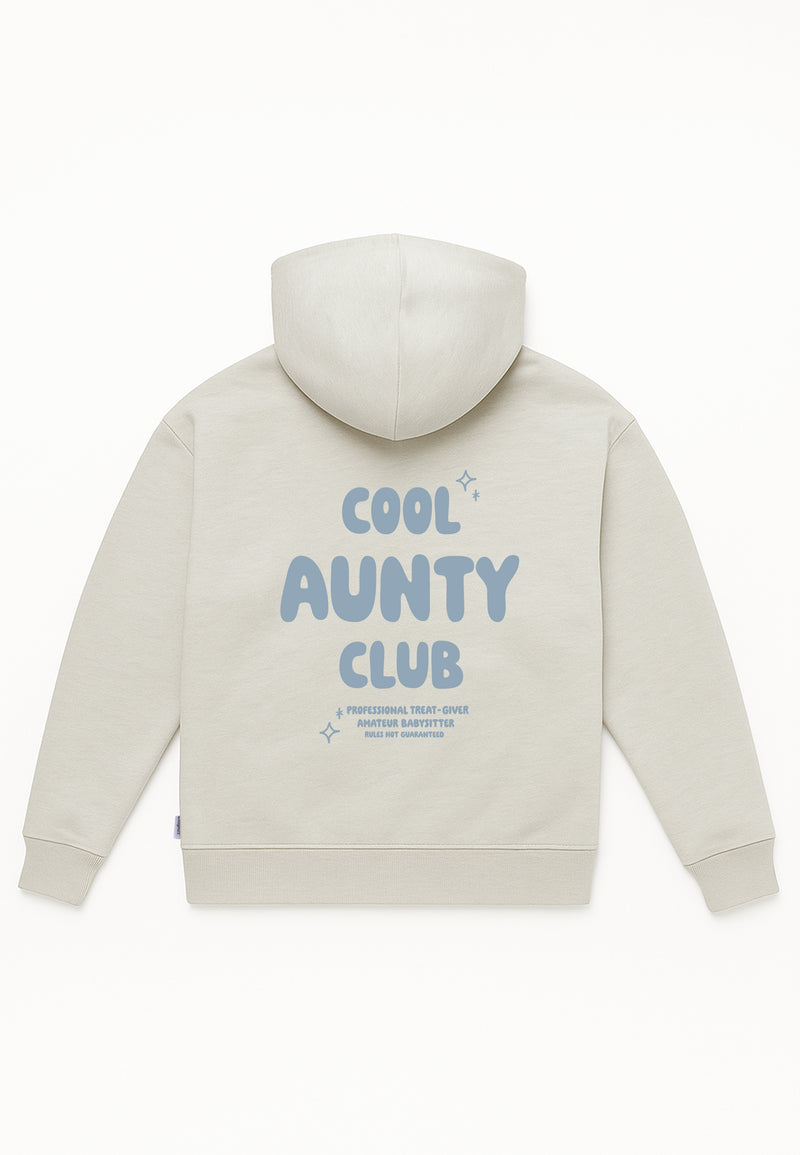 Erwachsenen Hoodie Cool Aunty Club hellblau