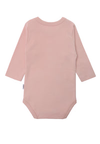 Rückansicht Langarmbody rosé