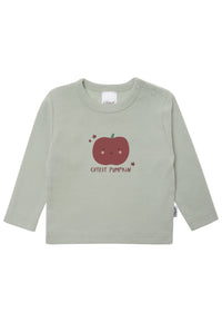 Langarmshirt in schilf mit "cutest Pumpkin" Print