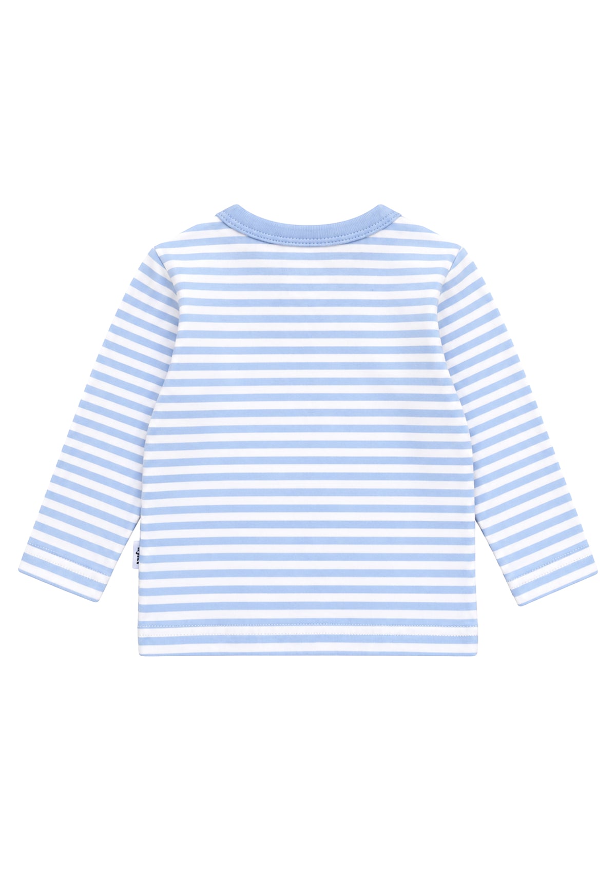 Langarmshirt hellblau-ecru