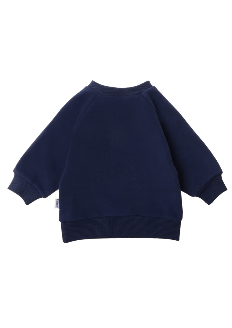 Sweatshirt in marine mit Print "amore"