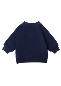 Sweatshirt in marine mit Print "amore"