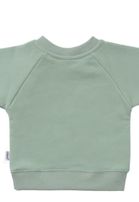 Sweatshirt in schilf mit Print "Biene"