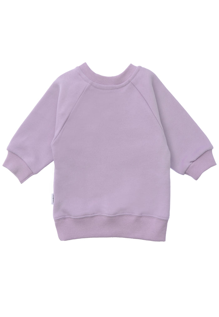 Sweatshirt in flieder mit Print "Muffin"