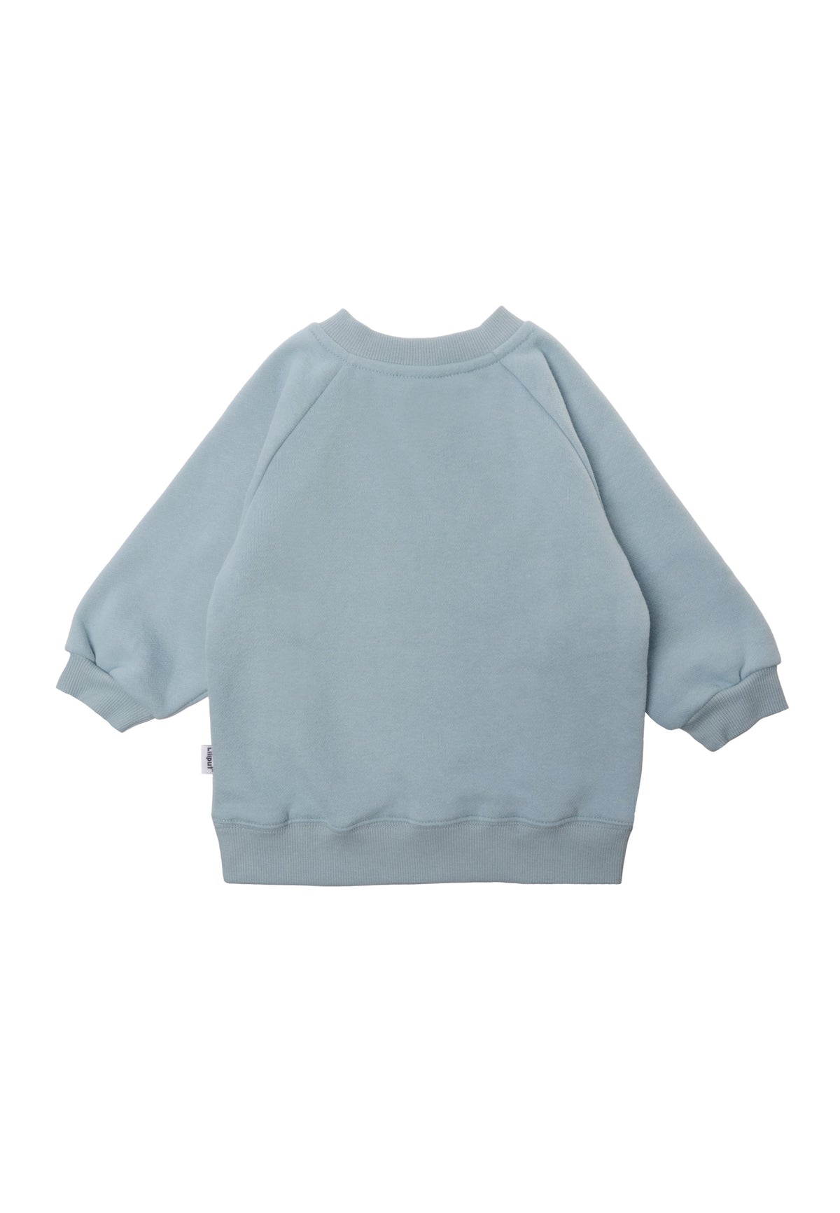 Rückseite des Sweatshirts mit Raglan Ärmeln 