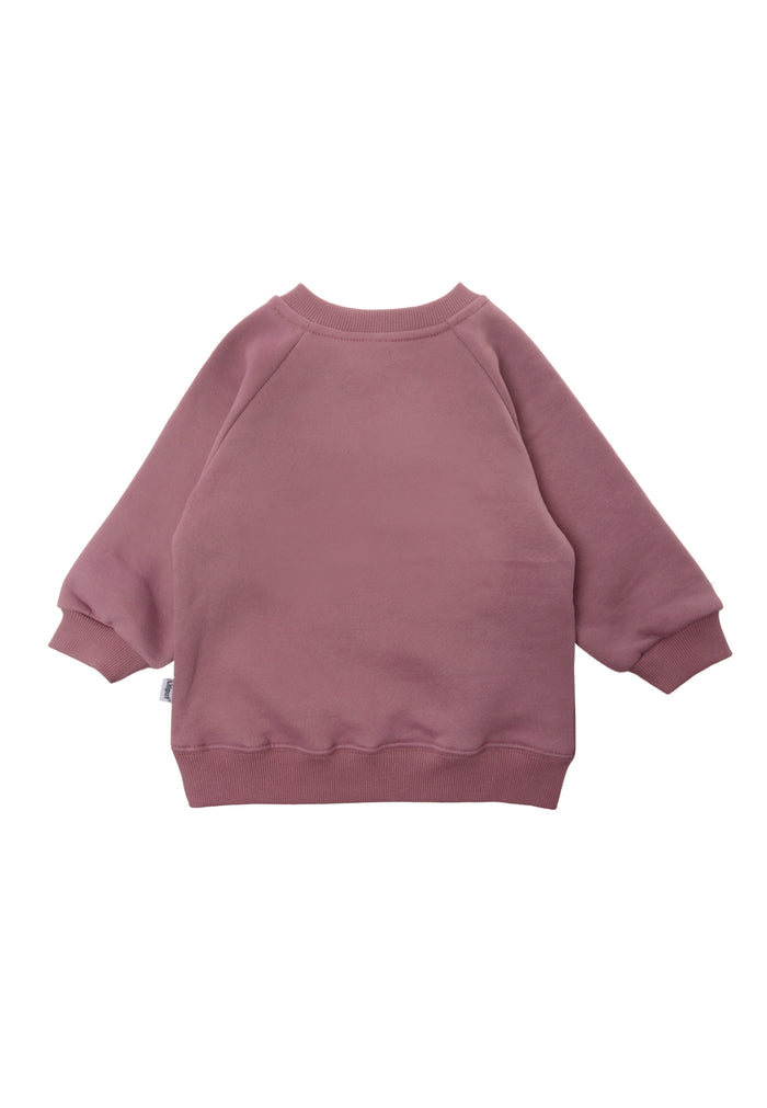 Sweatshirt in rosè mit Print "Croissant"