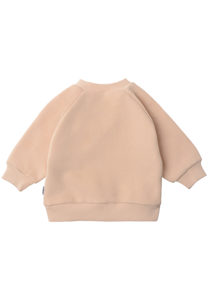 Sweatshirt in beige mit Print "Gourmet Club Eis"