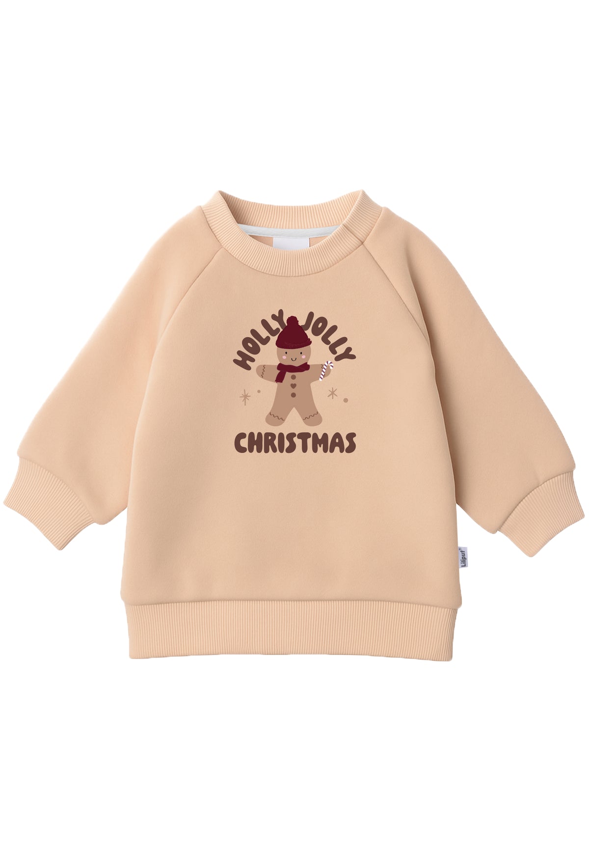 Sweatshirt beige "Holly Jolly Christmas"