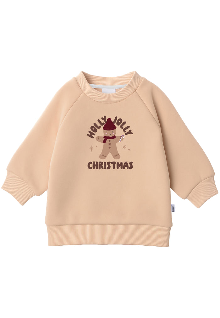 Sweatshirt beige "Holly Jolly Christmas"