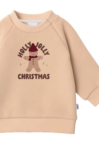 Sweatshirt beige "Holly Jolly Christmas"