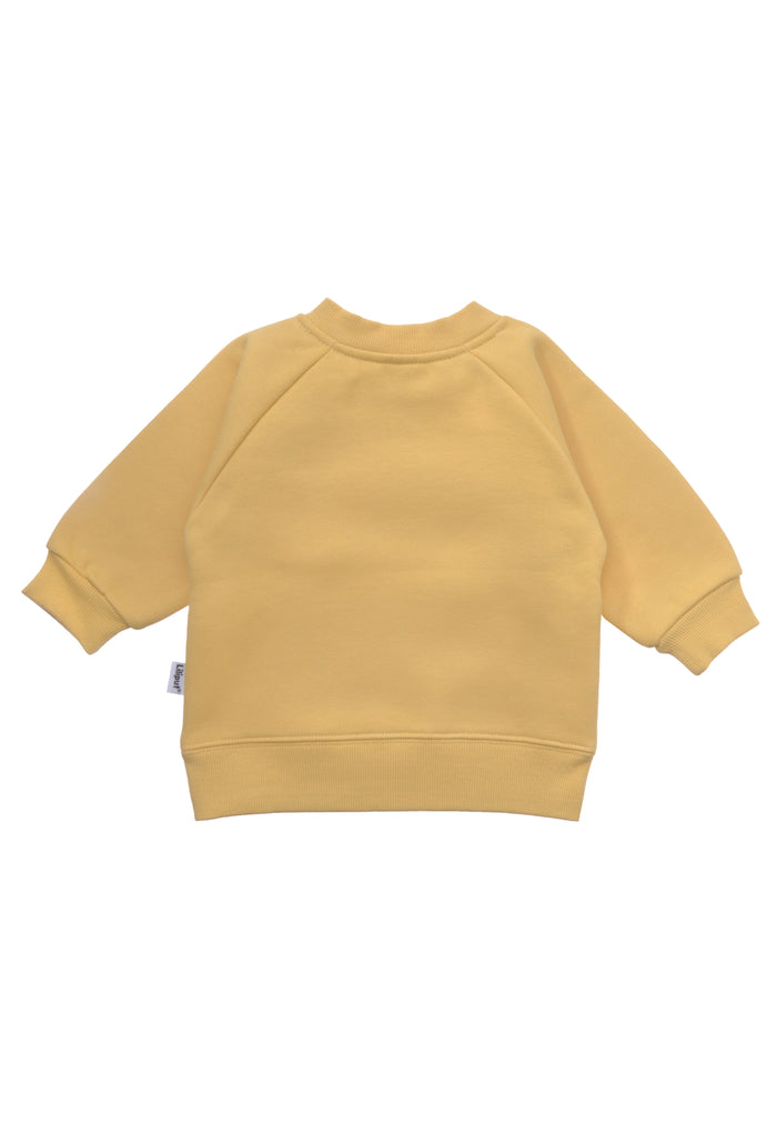 Sweatshirt mit Marienkäfer-Print – Gelb