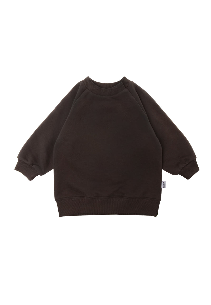 vorderseite von dem Sweatshirt in braun