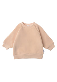  vorderseite von dem Sweatshirts in beige 