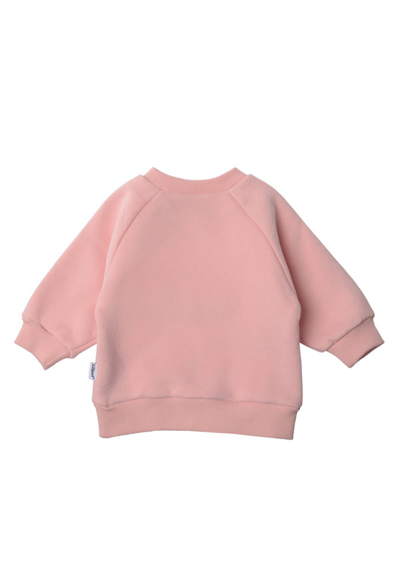 rückseite von dem Sweatshirts in rosa