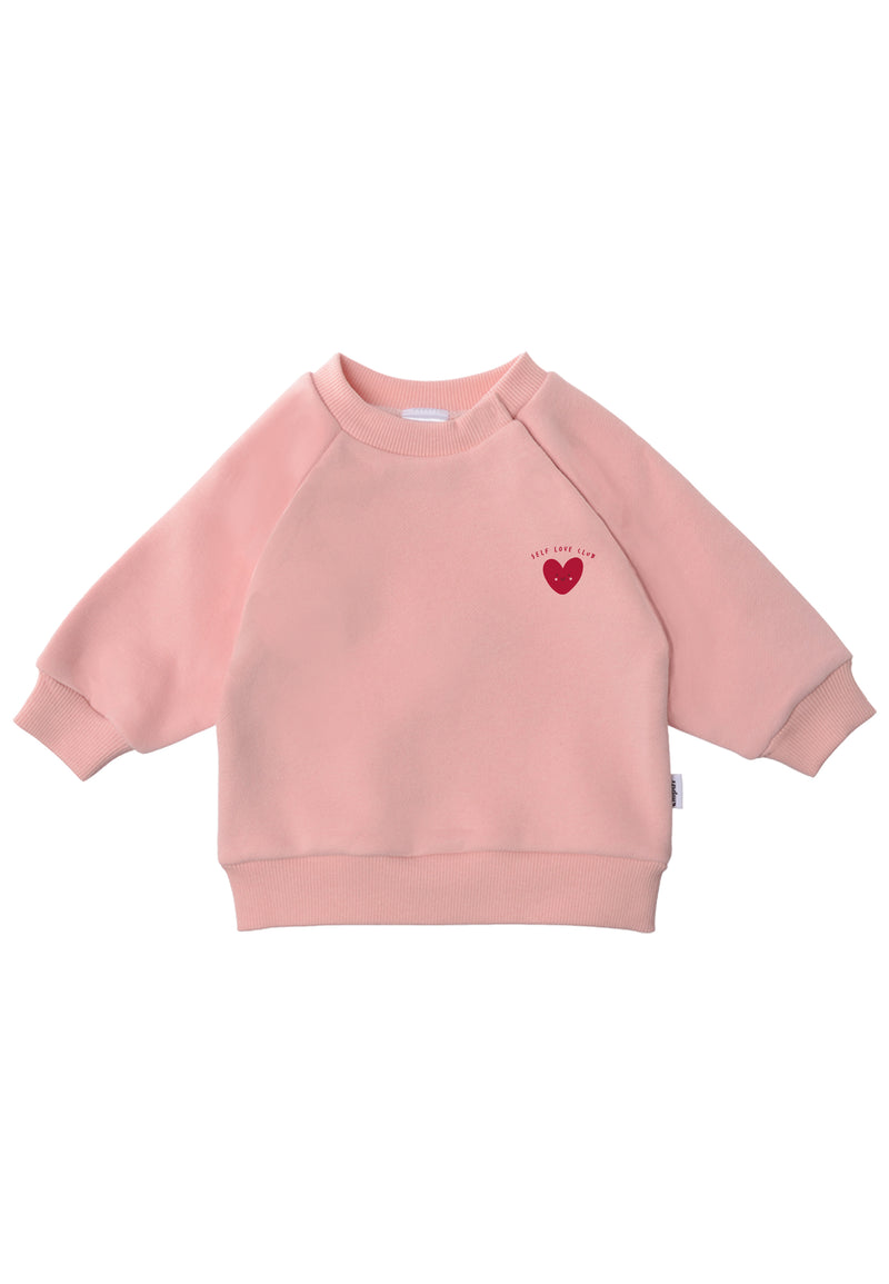 Sweatshirt in rosa "rotes herz" 