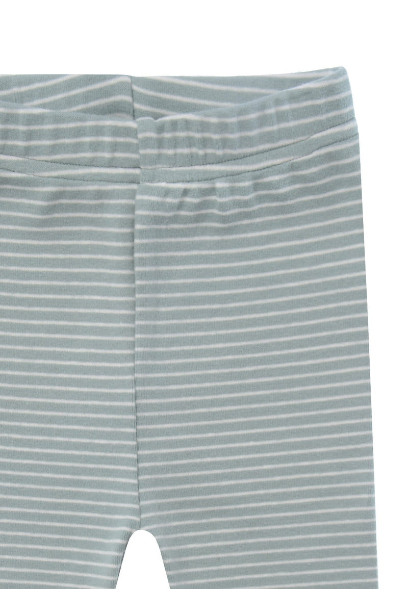Detailansicht der gerippten Leggings.