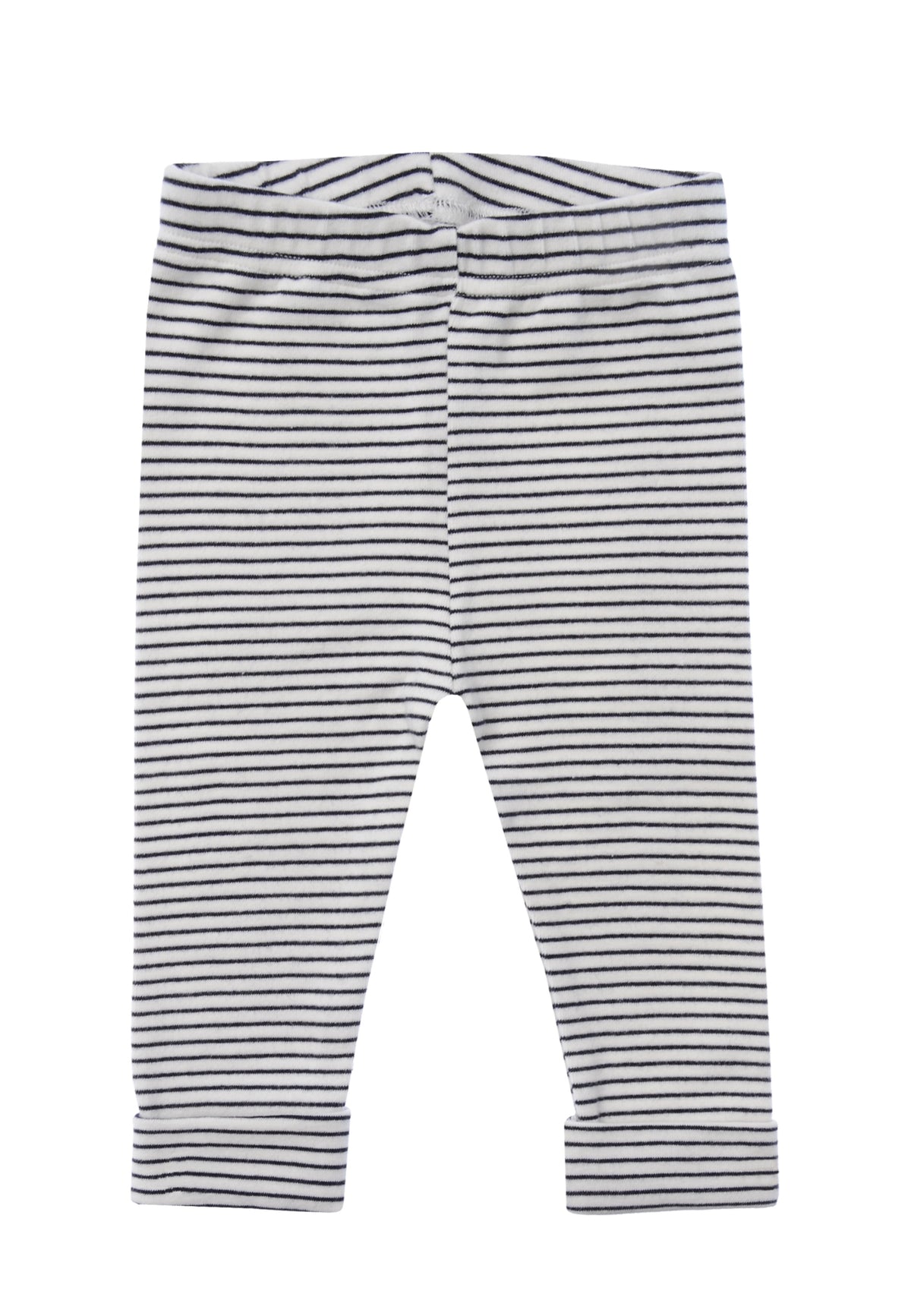 schwarz gestreifte Leggings in der Farbe ecru