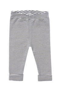 schwarz gestreifte Leggings in der Farbe ecru
