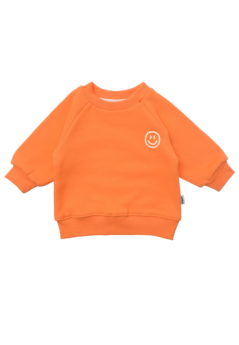 Sweatshirt in orange "smily" 