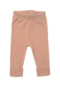 orange/beige gestreifter Leggings