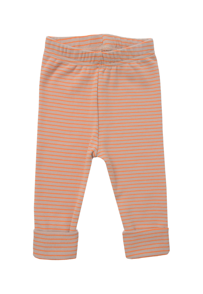 orange/beige gestreifter Leggings