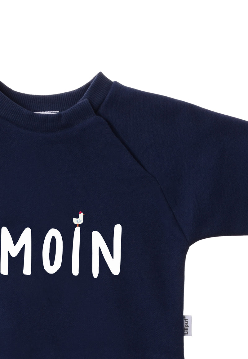 Detailansicht versteckte Druckknöpfe Sweatshirt