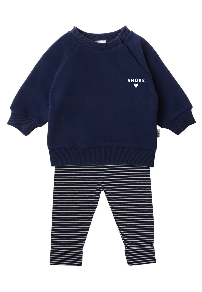 2tlg. Set mit Sweatshirt und Leggings "Amore"