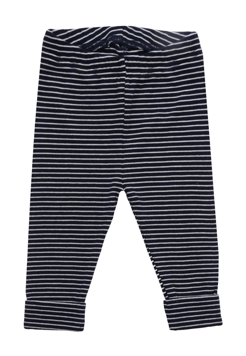 2tlg. Set mit Sweatshirt "Boo" in marine und Ringel Leggings